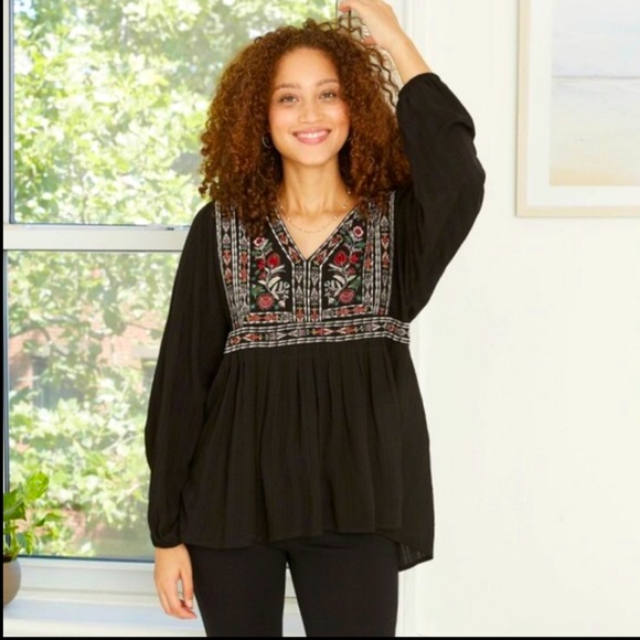 Knox Rose Embroidered Top-Blouse - Size: XS - Picture 17 of 17